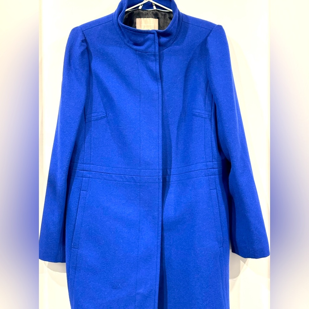Banana Republic XL Royal Blue wool blend coat